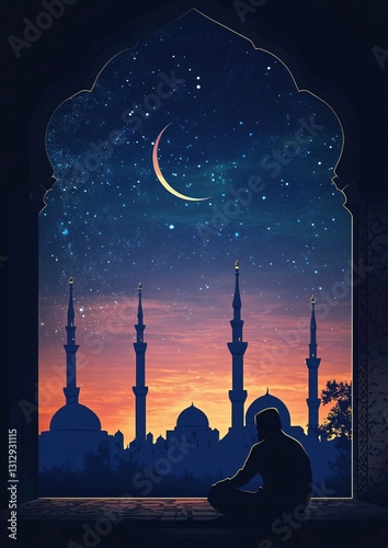 Professional Ramadan and Islam Vector Image for Cultural and Educational Use