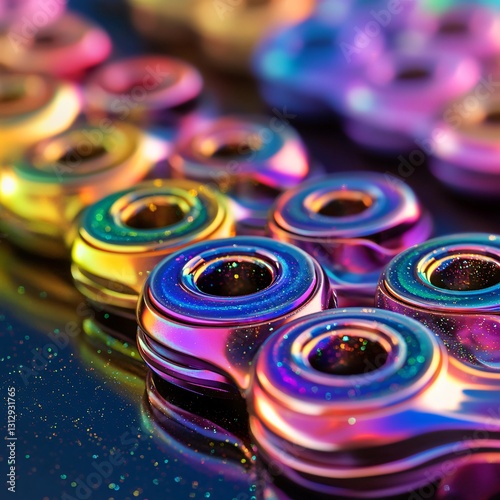 Colorful Fidget Spinners Collection for Relaxation and Focus