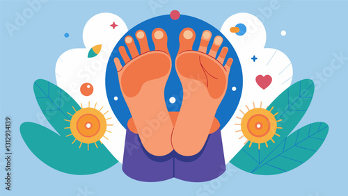 The instructor also demonstrated hand and foot reflexology a technique based on the belief that specific points on the hands and feet correspond to different areas of the body and. Vector illustration