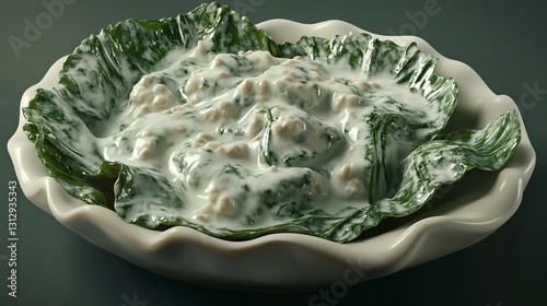Professional Image of Spinach and Ricotta Ravioli with a Walnut Cream for Culinary Usage