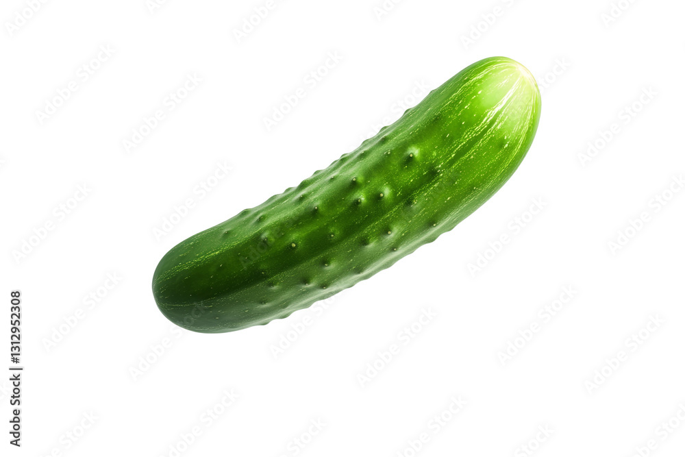 Cucumber is shown in a white background, isolated Cucumber is shown in a white background, isolated