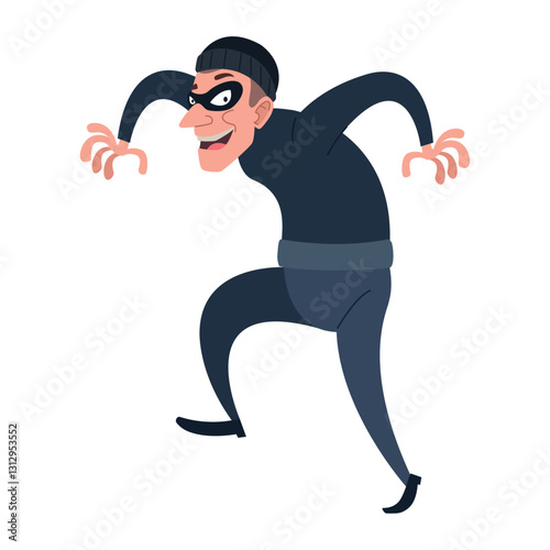 Bank Robber Sneaking