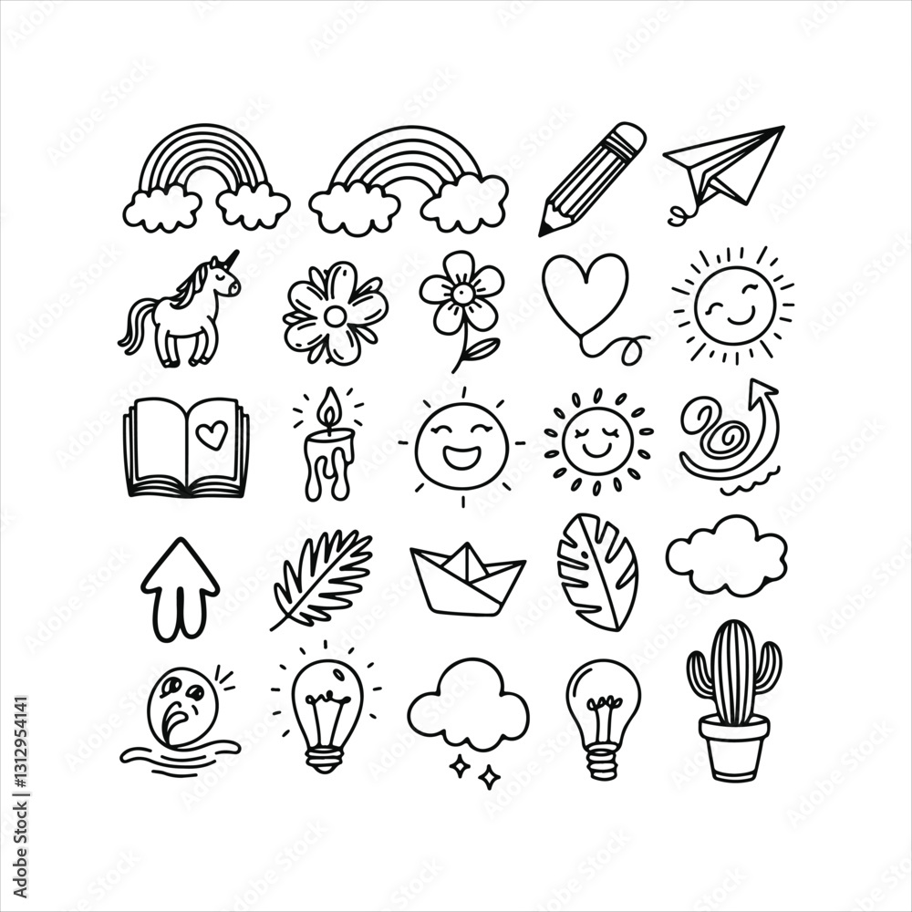 Obraz premium Hand-Drawn Doodle Vectors