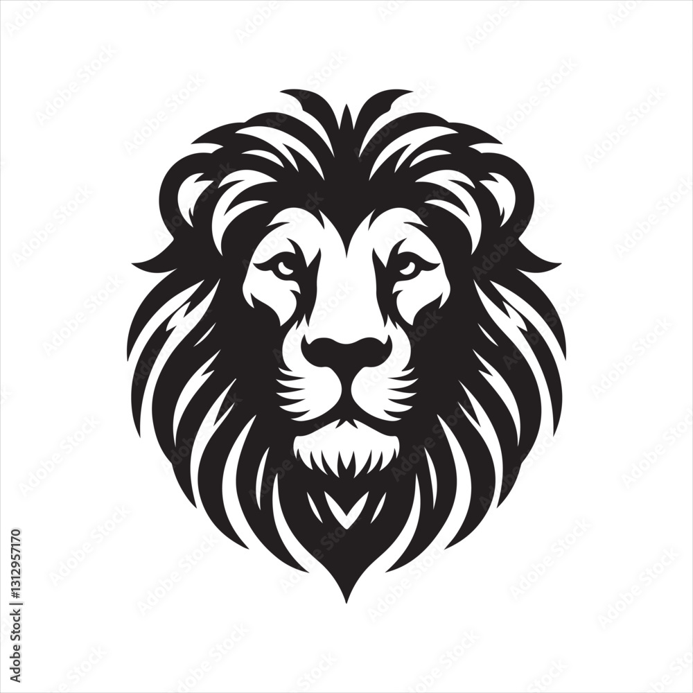 Fototapeta premium Lion Silhouette for Logo & Branding Design