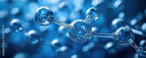 Vibrant illustration of macromolecules showcasing proteins and genes in molecular science emphasizing health care advancements in medicine and health for innovative research