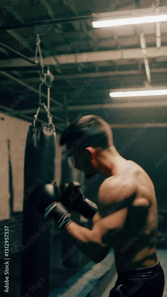 A boxer showcases dedication and hard work during an intense training session in a gym. The atmosphere is charged as punches connect with the heavy bag, emphasizing skill and endurance. A boxer showcases dedication and hard work during an intense training session in a gym. The atmosphere is charged as punches connect with the heavy bag, emphasizing skill and endurance.
