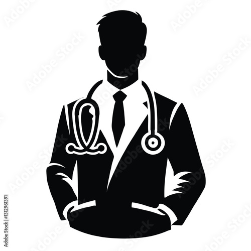 Confident General Doctor Silhouette