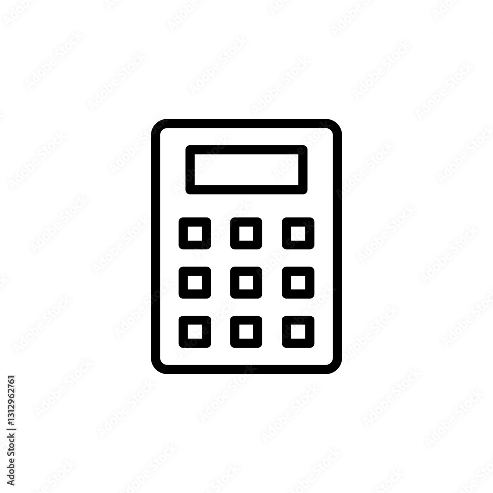 Calculator icon logo design. Accounting calculator sign and symbol. Calculator icon logo design. Accounting calculator sign and symbol.