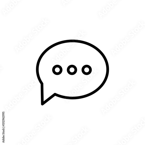 Chat icon logo design. speech bubble sign and symbol. comment icon. message