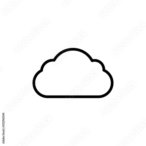 Cloud icon logo design. cloud sign and symbol