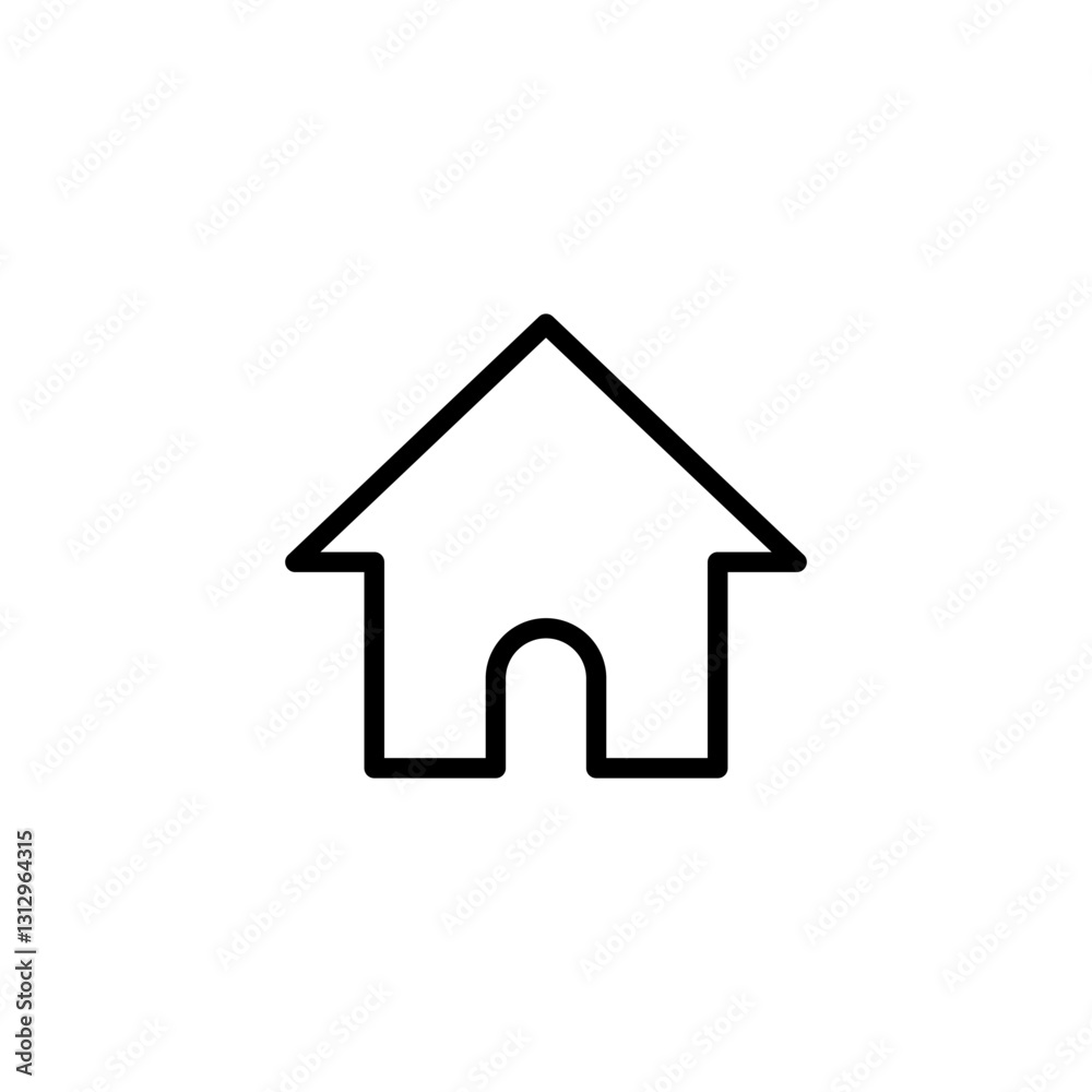 House icon logo design. Home sign and symbol House icon logo design. Home sign and symbol