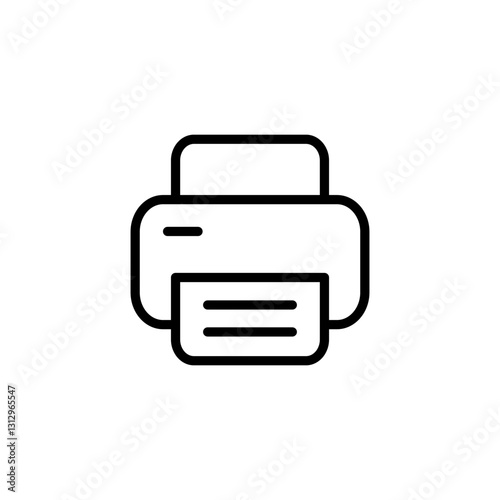 Print icon logo design. printer sign and symbol