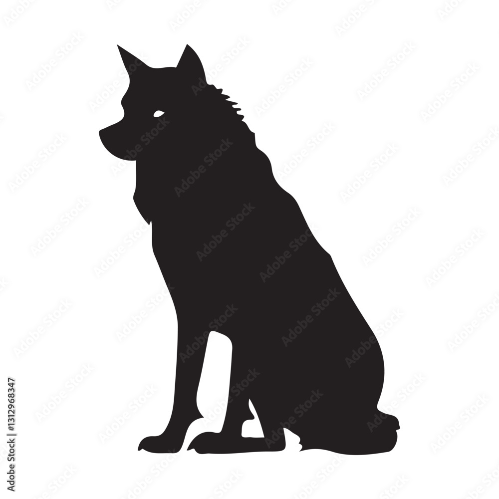 Fototapeta premium wolf silhouette