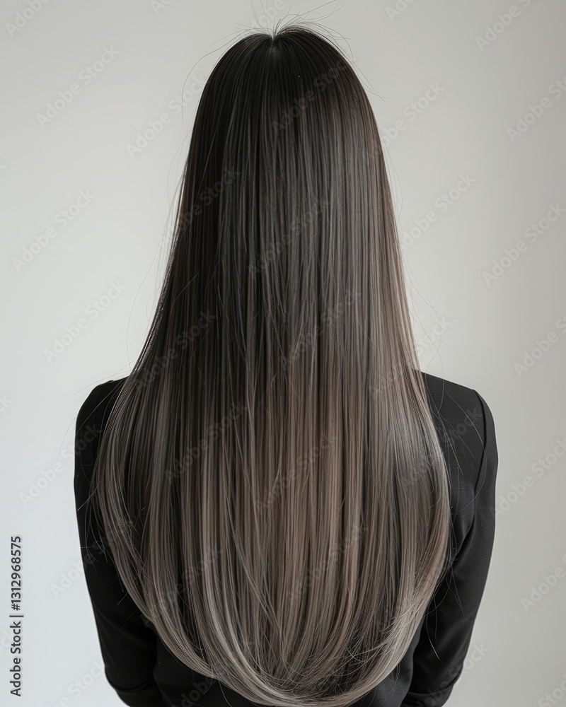 Naklejka premium background of women fashion with beautiful wavy haircuts creates the elegance of girl Generate AI