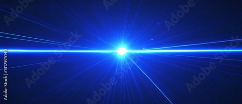 Professional digital technology blue background banner beam for modern communication design
