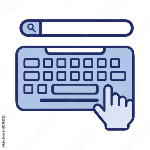 Technology Digital Keyboard Search Icon