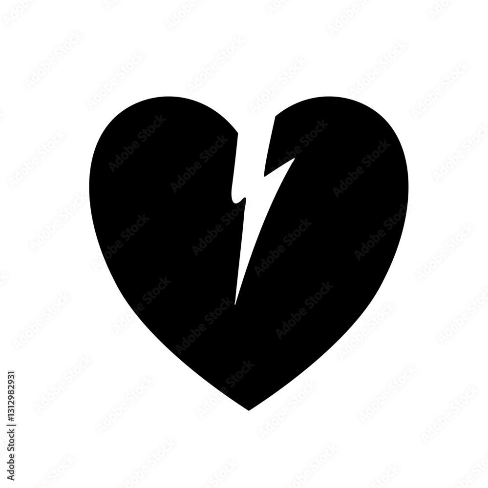 Broken heart vector icons
Broken heart vector icons