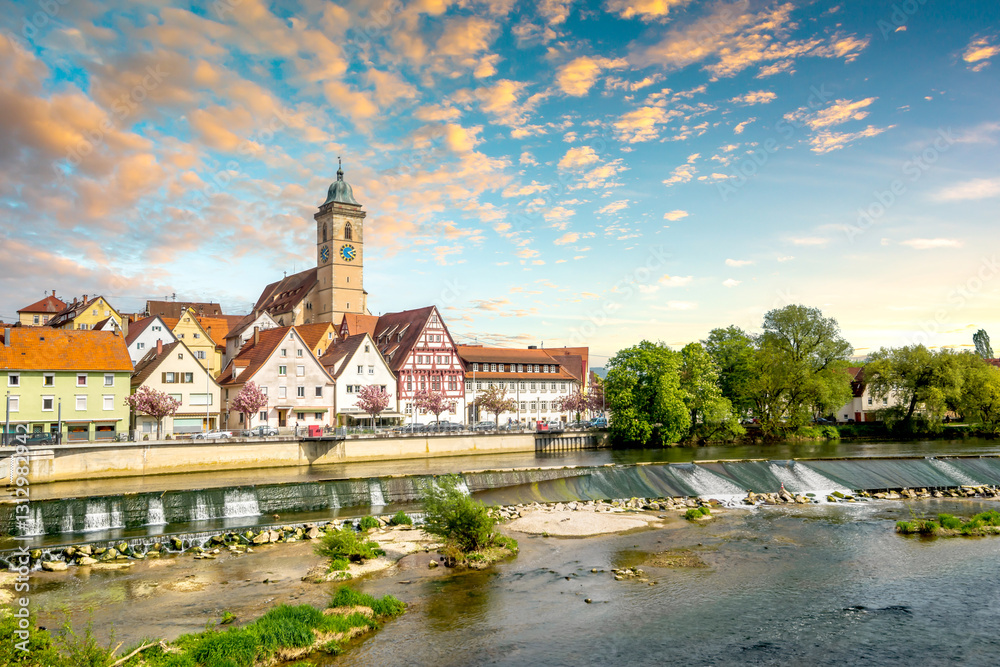 Fototapeta premium Altstadt, Nuertingen, Deutschland 