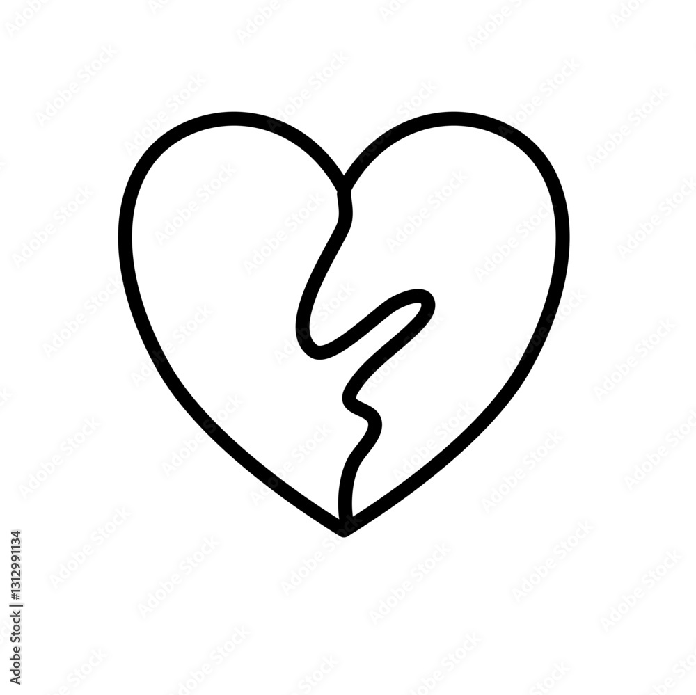 two halves of the heart icon
two halves of the heart icon