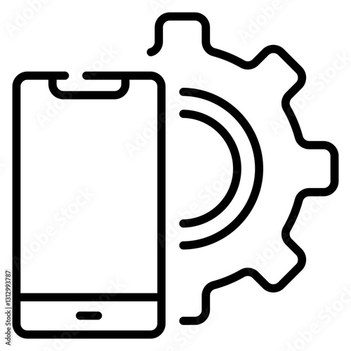 App Development Line Icon
