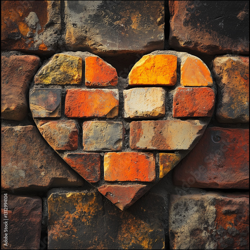 heart shaped bricks