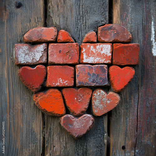 heart shaped bricks