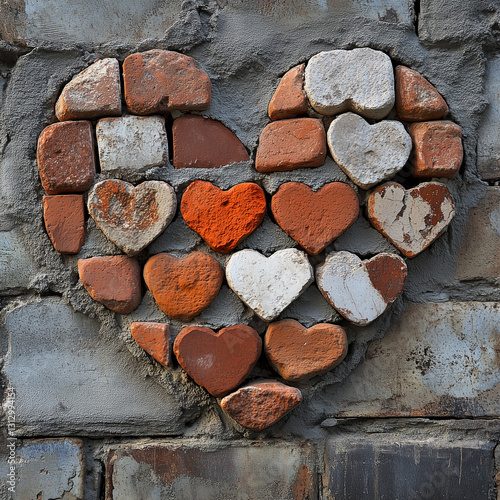 heart shaped bricks