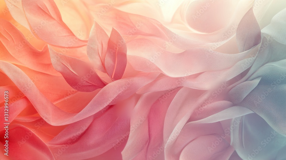 Soft Abstract Fabric Waves in Shades of Pink and Light Pastel Colors Soft Abstract Fabric Waves in Shades of Pink and Light Pastel Colors