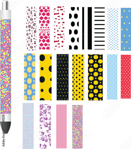 Glitter pen wrap Designs, police, flower, sunflower, leopard, coffee, dogs paw, leaf, animals, fruits, firefighter, nurse, scrub life, medical, pen card template, schoo,teeacher, apple, turtles