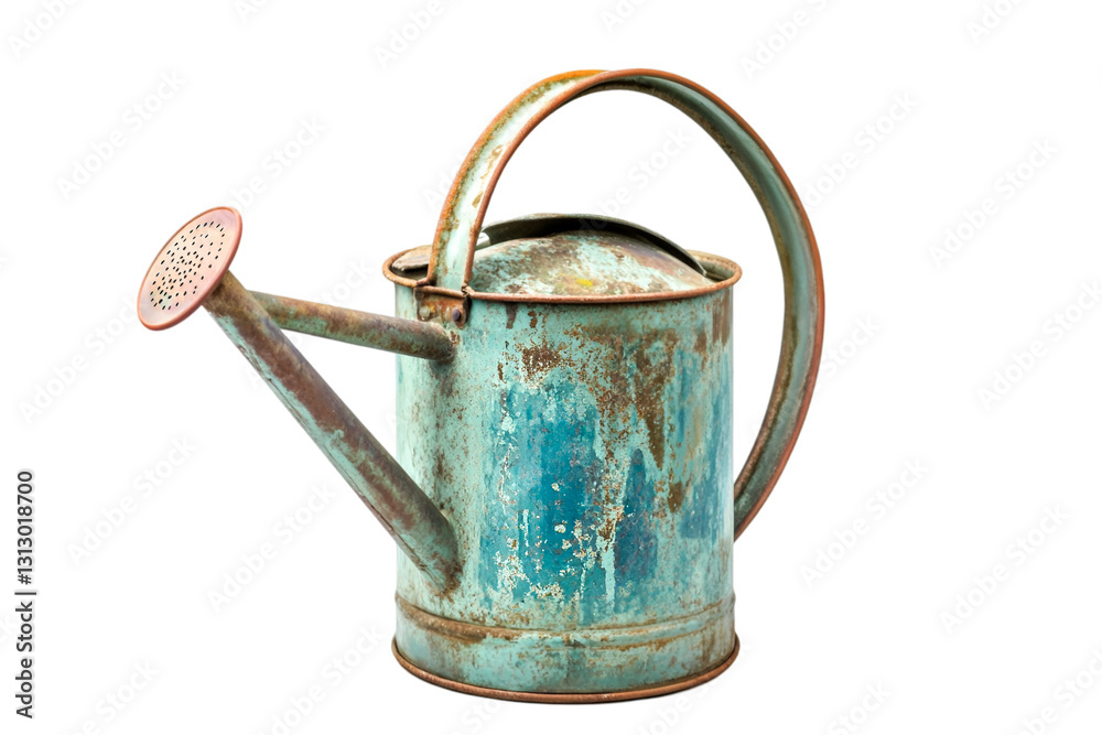 Rustic Teal Watering Can Aged Beauty Garden Tool Nostalgia Rustic Teal Watering Can Aged Beauty Garden Tool Nostalgia