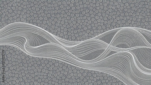 Abstract Line Design on a Textured Surface