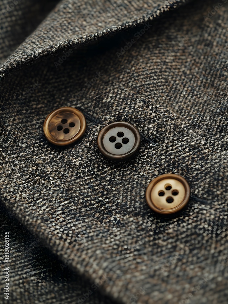 Shining buttons in soft light Shining buttons in soft light