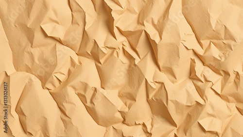 Aged Paper Texture - Crumpled Background