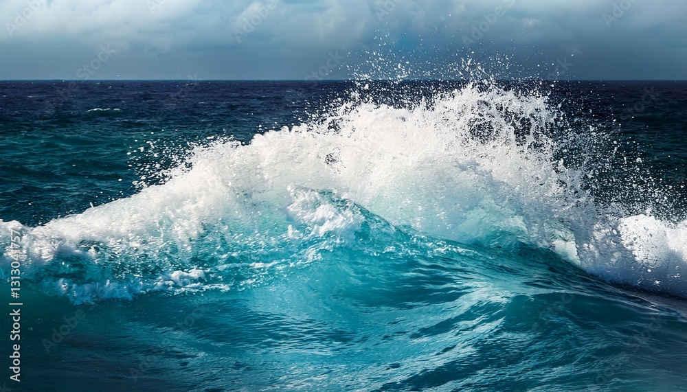 strong splashing water