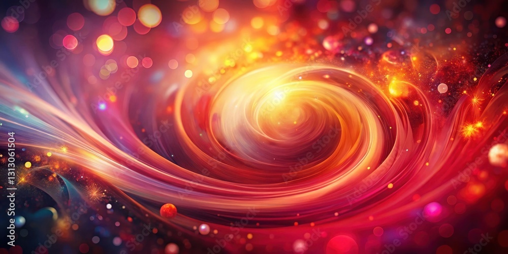 Φωτογραφία Abstract swirling vortex of vibrant hues and radiant energy, cosmic dance of lig
