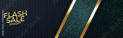 Green Dot Flash Sale 50% Off Hexagon Background