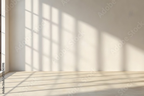 Minimalistic Simple Shadows and Light from on Wall for Product Presentation