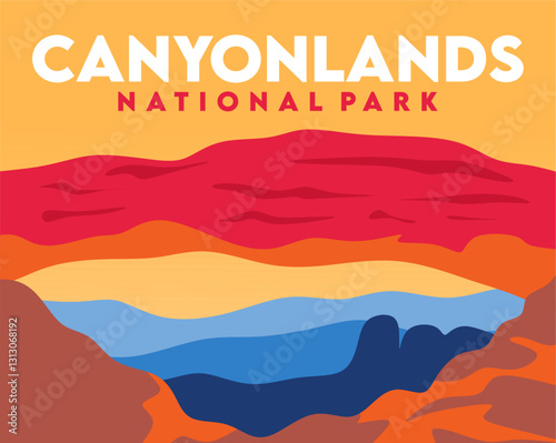 canyonlands national park with beautiful natural scenery