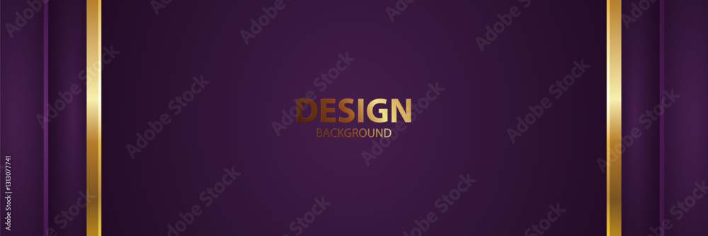 Purple gold design background, vertical lines, website header Purple gold design background, vertical lines, website header