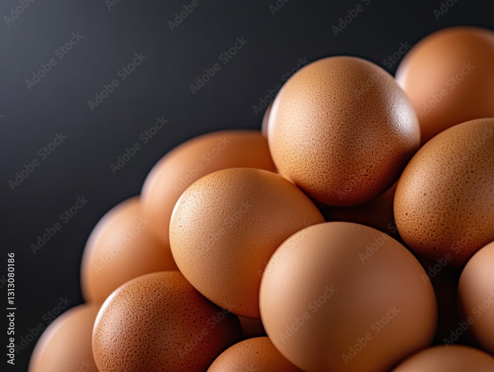 Heap of brown eggs Heap of brown eggs