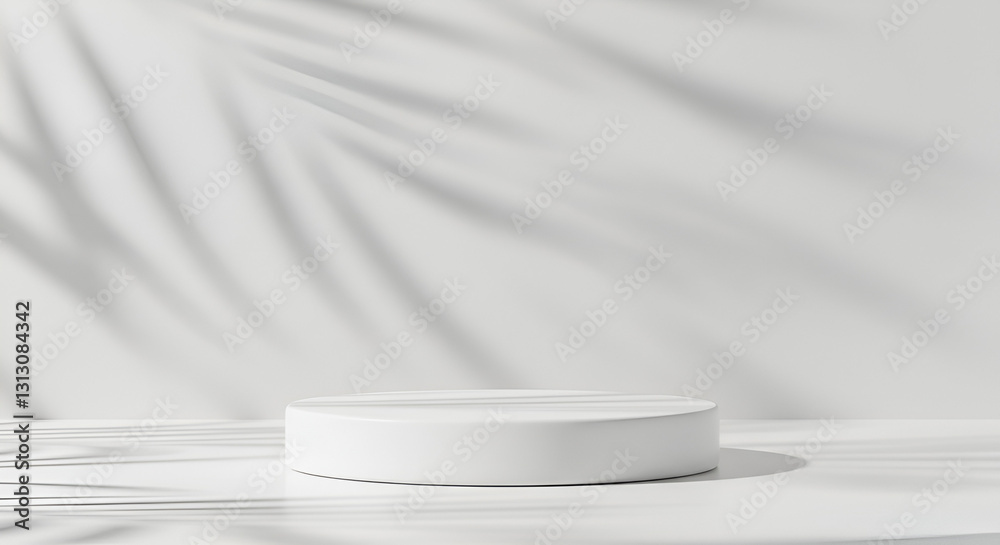 blank minimal white counter podium, soft beautiful dappled sunlight, skincare, tropical palm foliage leaf shadow on wall for luxury hygiene organic cosmetic,calm, serenity, relaxing, fresh, greenery, blank minimal white counter podium, soft beautiful dappled sunlight, skincare, tropical palm foliage leaf shadow on wall for luxury hygiene organic cosmetic,calm, serenity, relaxing, fresh, greenery,