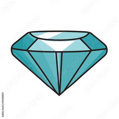 Diamond shape with transparent background