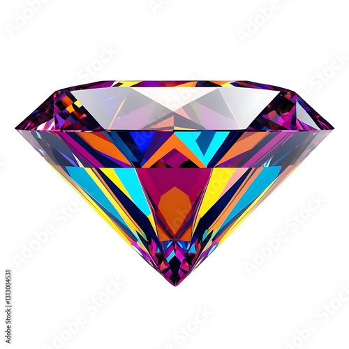 Diamond shape with transparent background