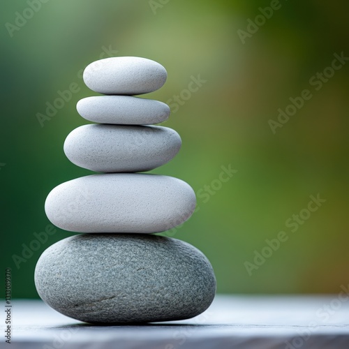 Stacked stones balance harmony zen