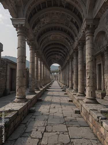 Fullery of Stephanus  Fullonica di Stephanus   Pompeii  Naples  Campania  Italy  an ancient Roman city buried by Vesuvius in 79 AD