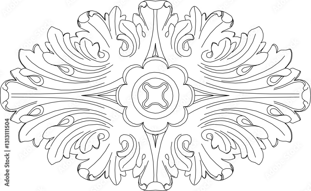 vector illustration sketch design ornament decoration rosette mandala abstract modern classic vector illustration sketch design ornament decoration rosette mandala abstract modern classic