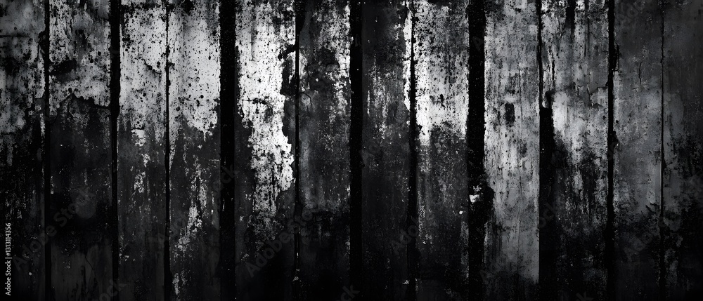 Fototapeta premium Grungy Dark Vertical Wood Planks Texture Background