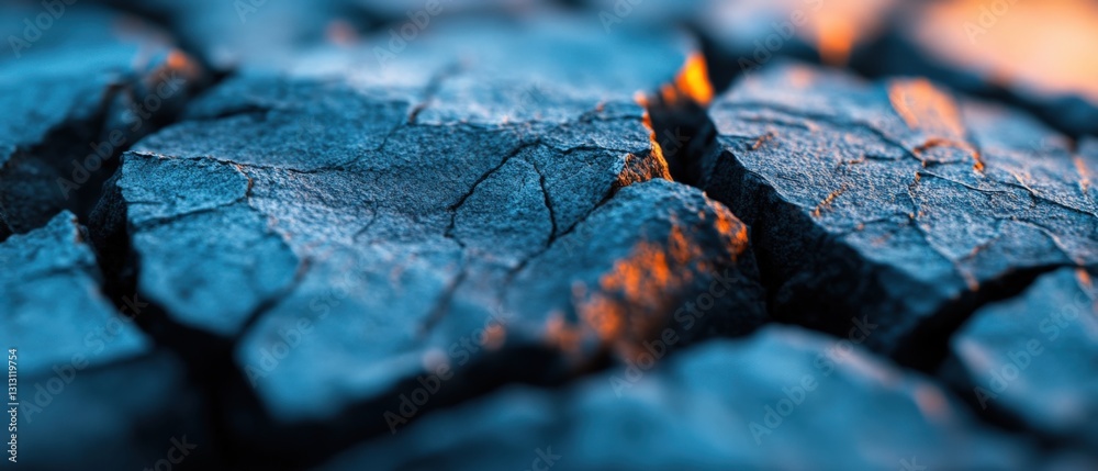 Cracked earth surface Cracked earth surface