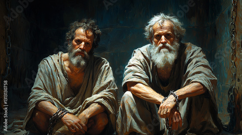 Apostle Paul and Silas Singing in a Cold, Dark Prison Cell