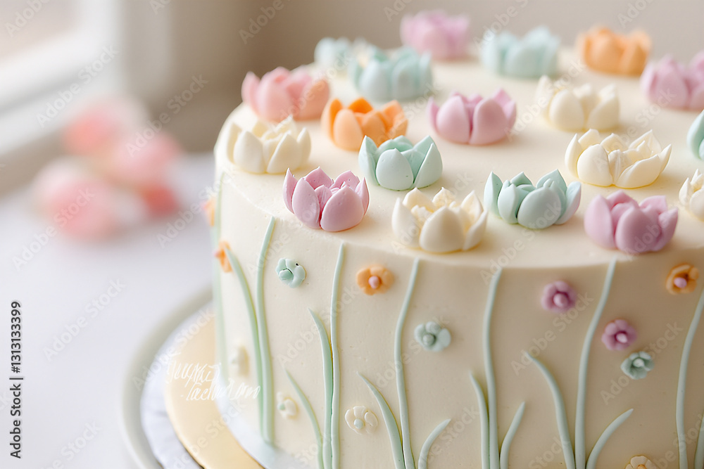 tulip garden cake tulip garden cake